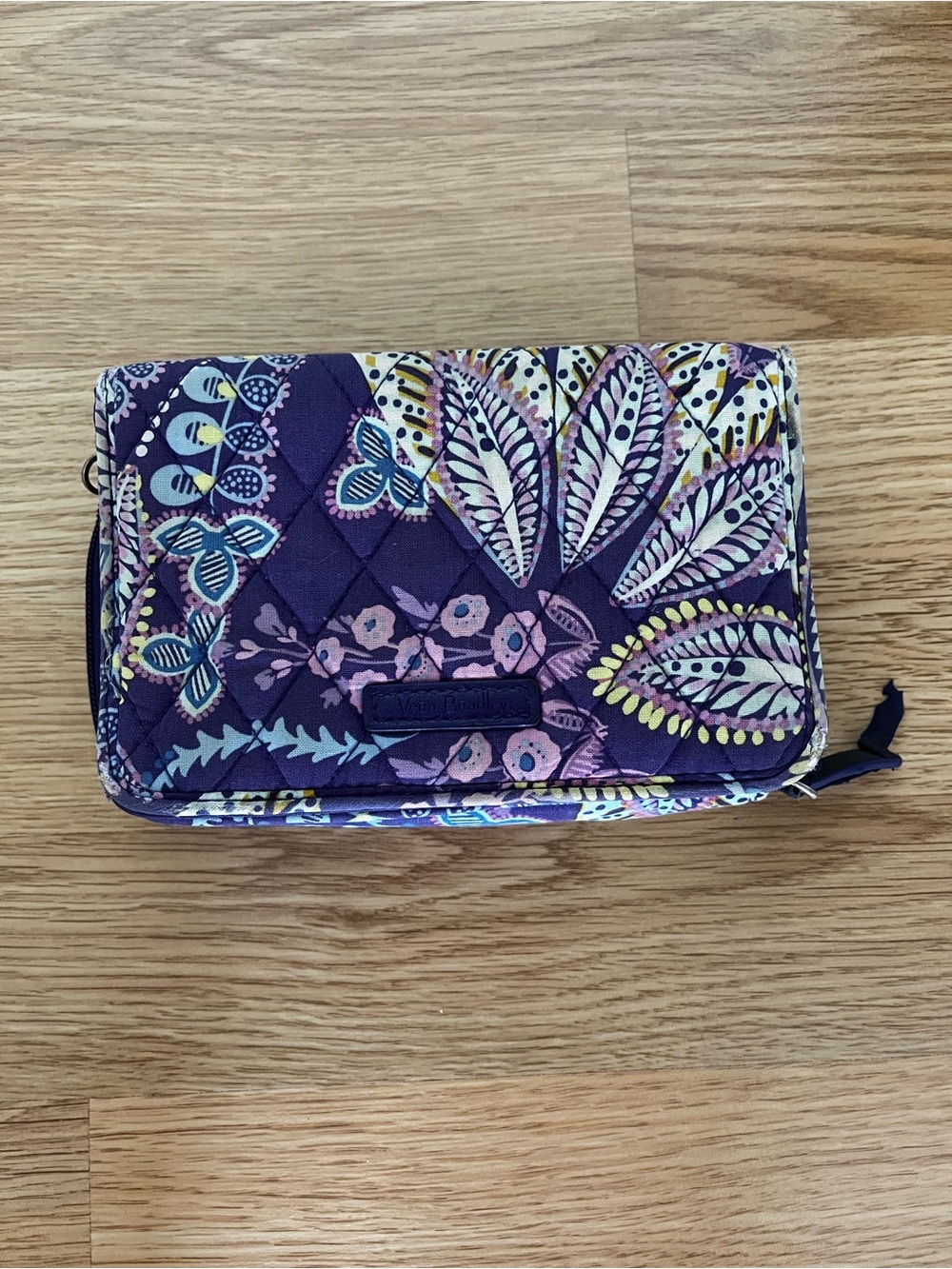 Vera Bradley Purple Floral Quilted Wallet